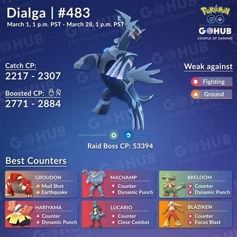 dialga pokemon weakness.